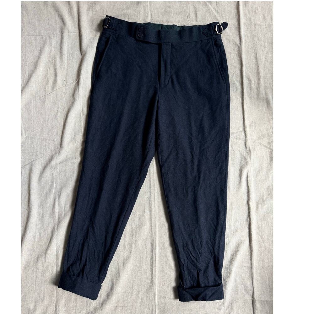 Atelier Munro Wool Dress Pants Men's 34X28 Loro Piana Fabric Trousers Italy Made